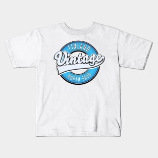 North Savo finland vintage style logo Kids T-Shirt